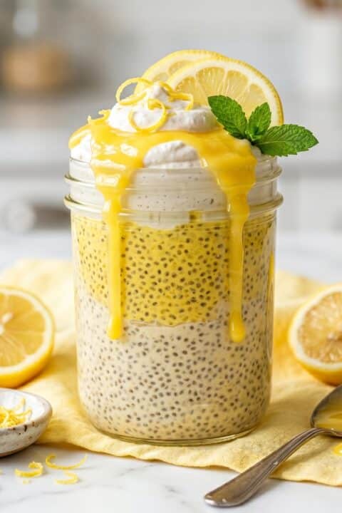 Healthy Lemon Chia Seed Pudding