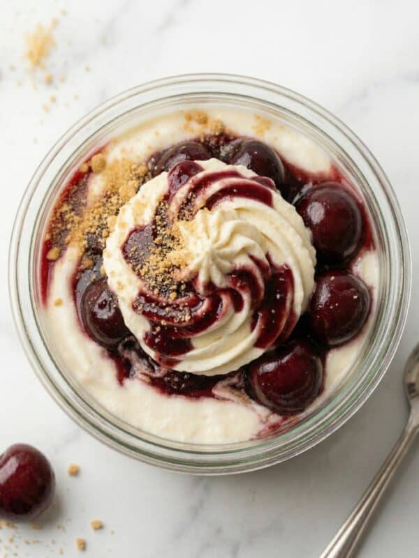 Cherry Cheesecake Overnight Oats Recipe