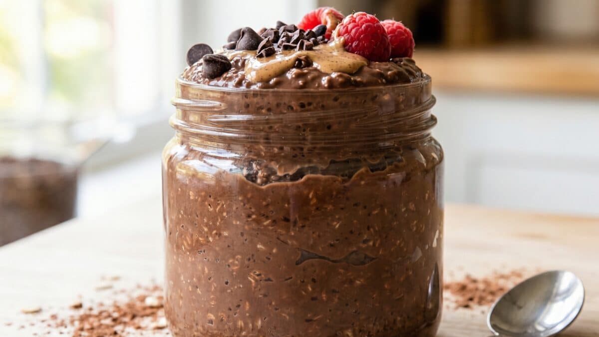 Chocolate Chia Overnight Oats with Greek Yogurt: Easy, Healthy Start
