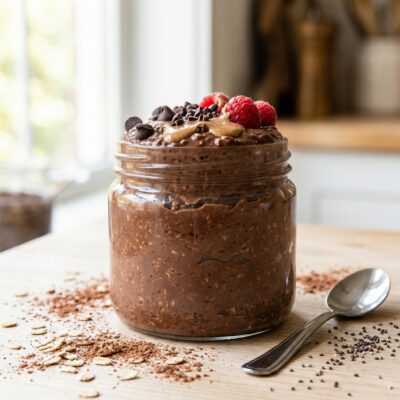 Chocolate Chia Overnight Oats with Greek Yogurt: Easy, Healthy Start
