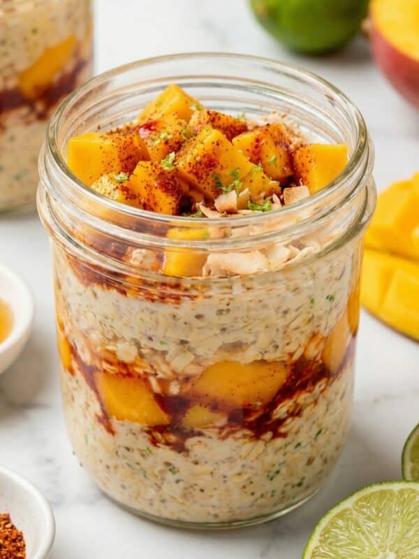 Mango Chili Lime Overnight Oats Recipe
