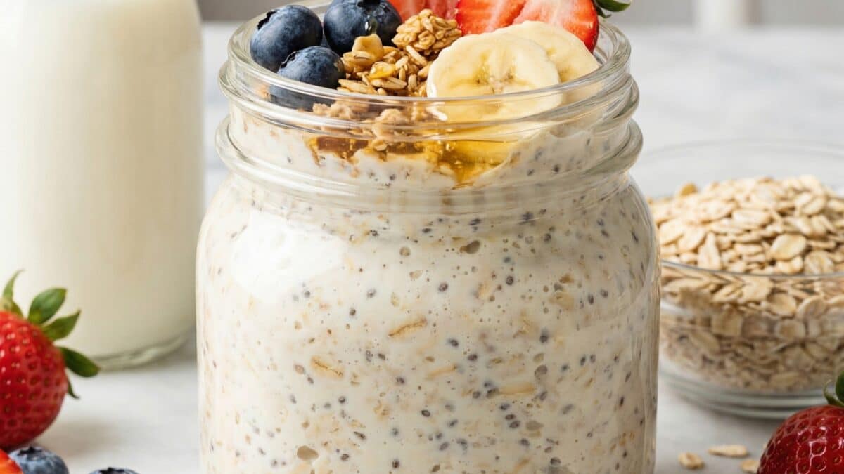 Kefir Overnight Oats Recipe: Creamy, Probiotic-Packed Breakfast