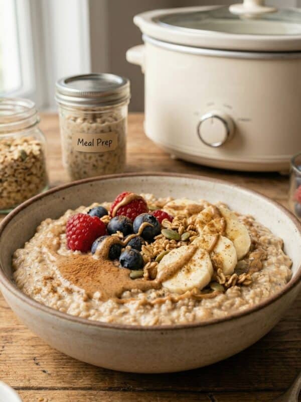 Easy Slow Cooker Overnight Oats Recipe