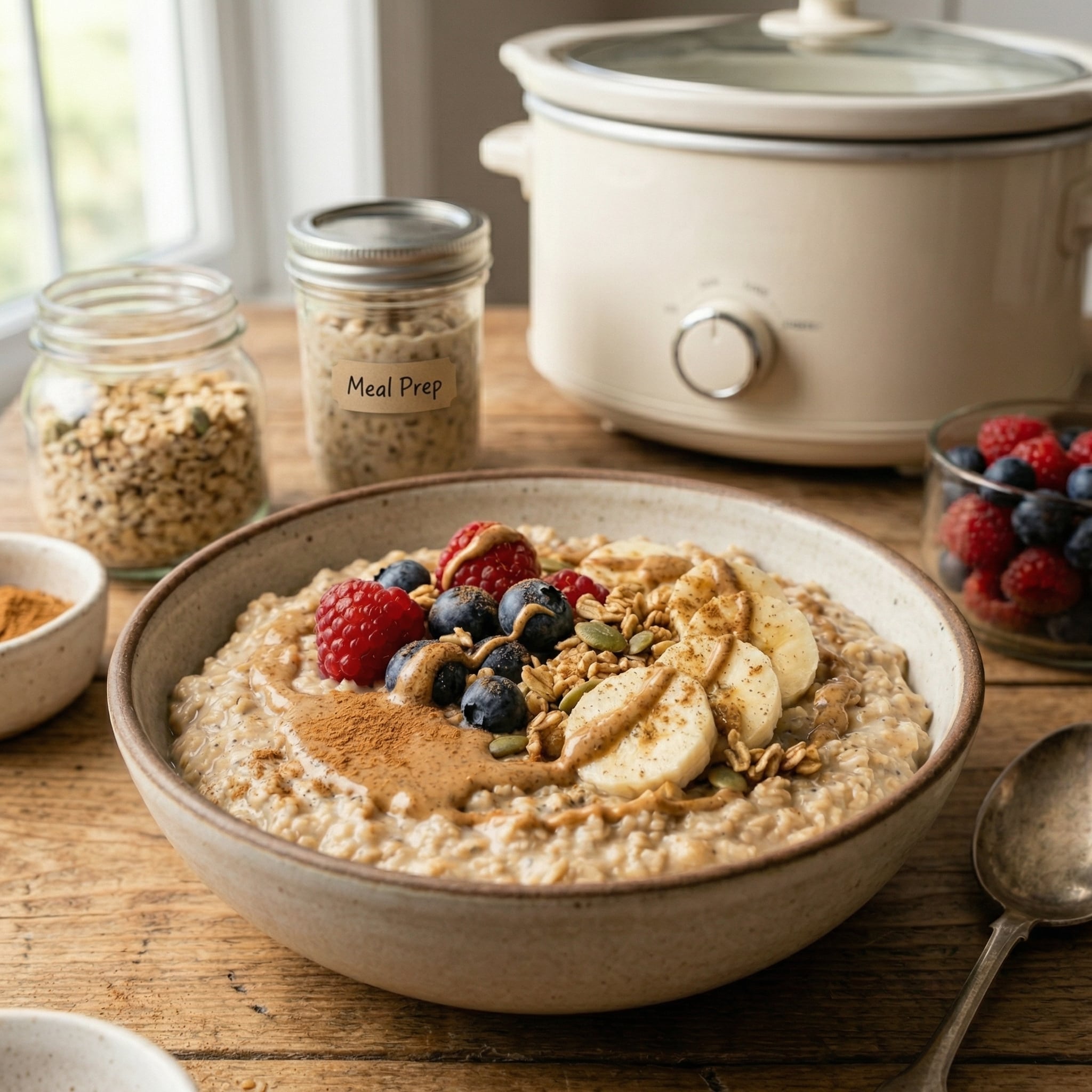 Easy Slow Cooker Overnight Oats Recipe
