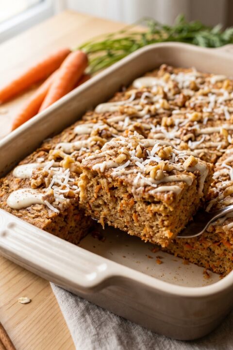 Carrot Cake Baked Oatmeal