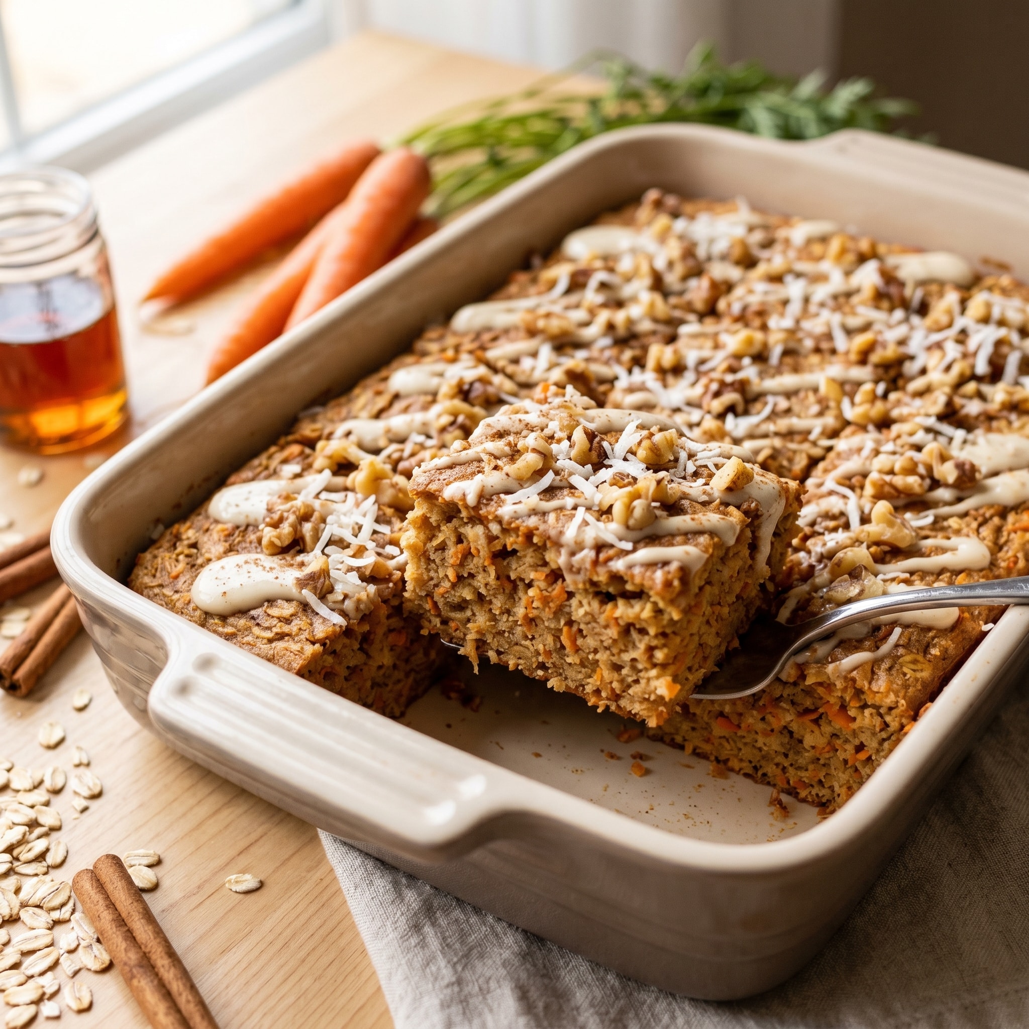 Carrot Cake Baked Oatmeal