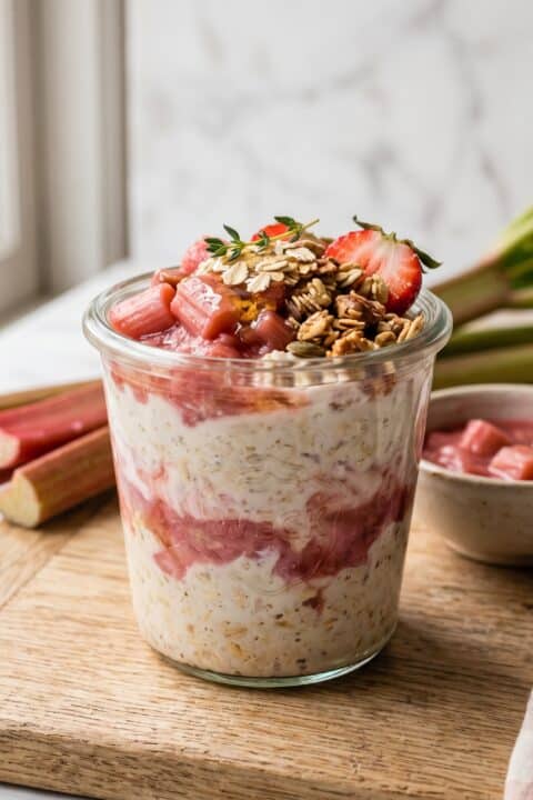 Rhubarb Overnight Oats Recipe for a Healthy Breakfast
