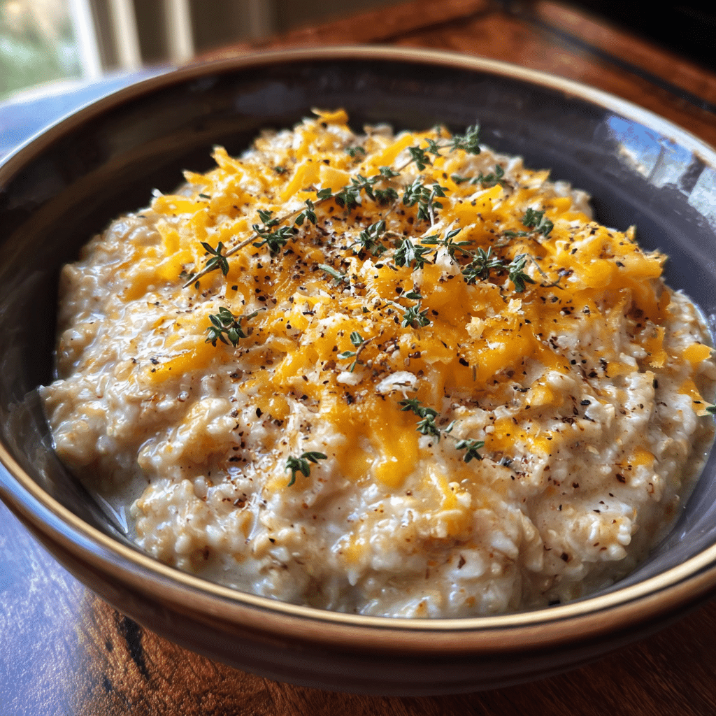Cheddar & Herb Savory Overnight Oats
